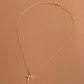 Cz Pave Double Cross Pendant Necklace: S