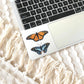Clear Blue Speckled Butterfly Sticker, 2.5x1.5in
